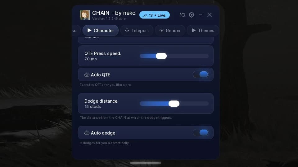 (keyless) v.1.2.1 | neko's hub