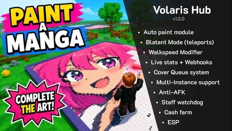 Volaris Hub | FASTEST AutoPaint, FAST cash farm, Queue cover