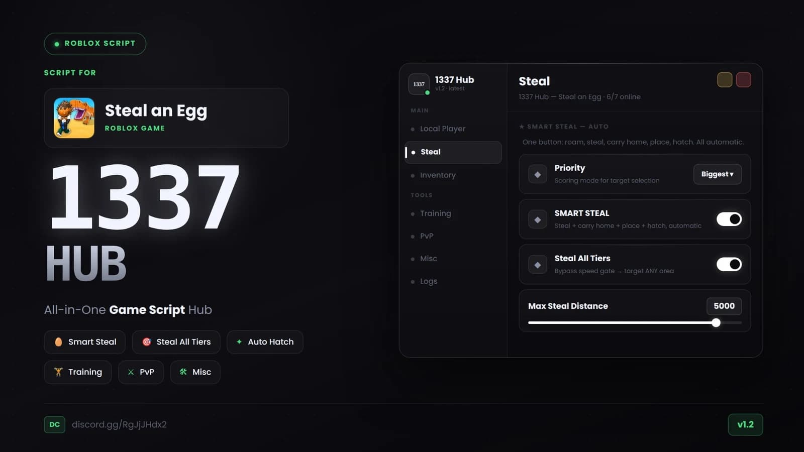 [ KEYLESS/NO KEY ] STEAL AN EGG