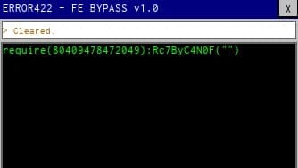 ERROR422 FE BYPASS V1.0