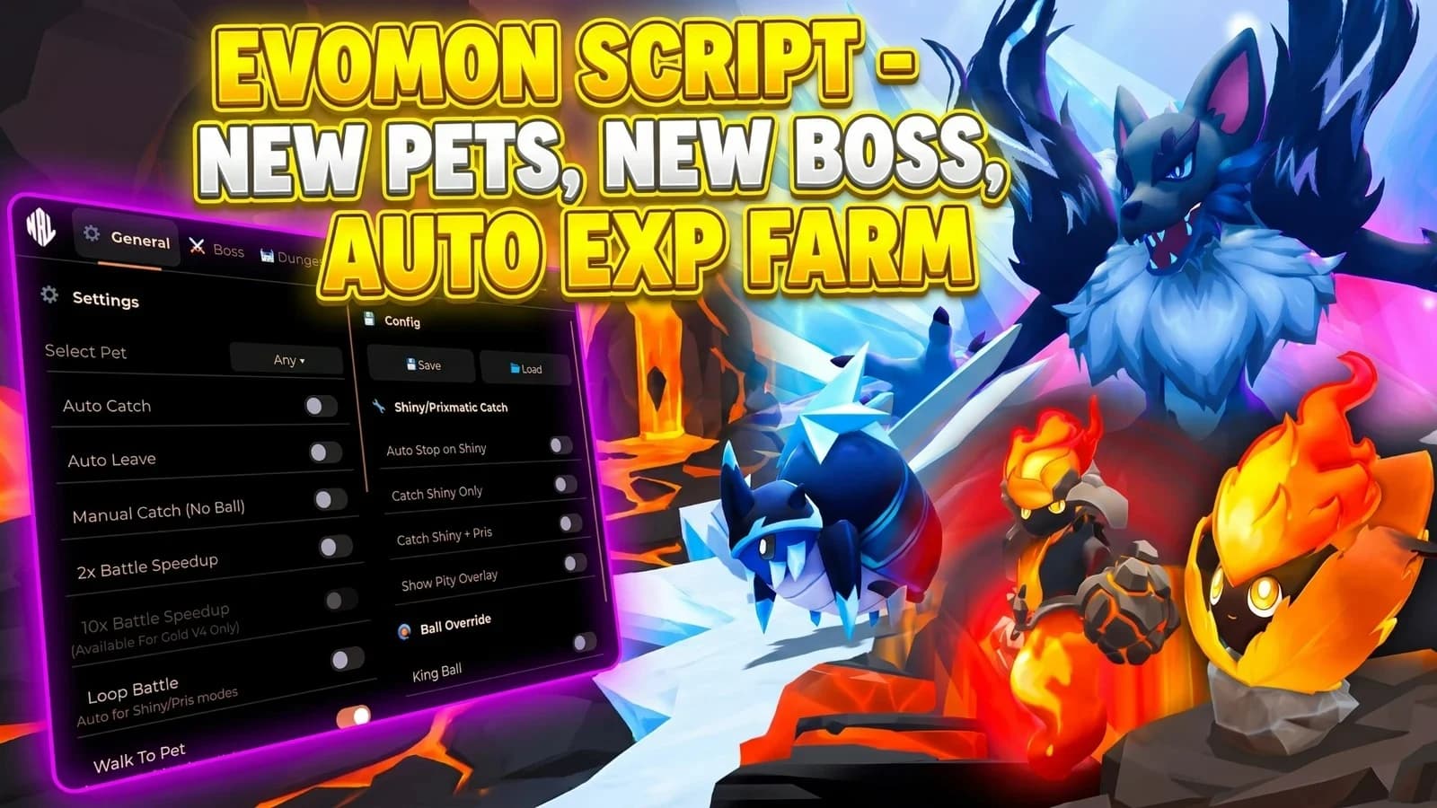 New Evomon Script - New Pets, New Boss, Auto EXP Farm