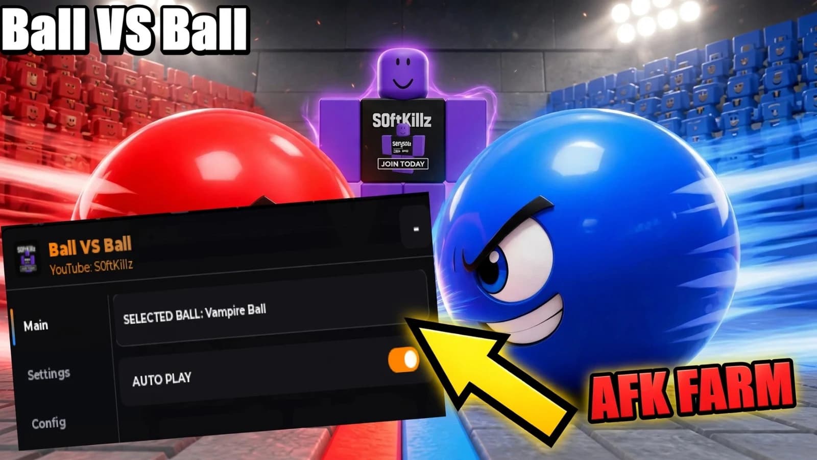 Ball VS Ball Script - AUTO PLAY, AUTO SELECT, ( AFK Farm )