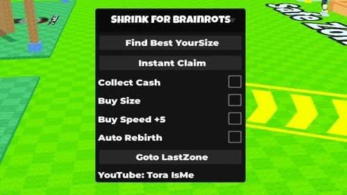 Shrink For Brainrots script – (Find Best, Instant Claim)