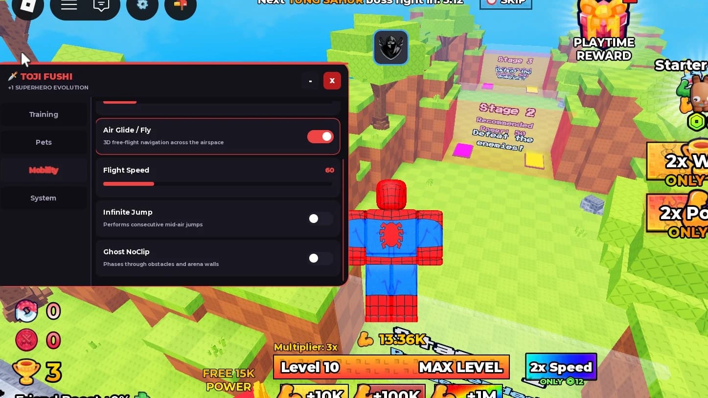  Auto Mob Slay, Fast Pet Opener & Air Glide