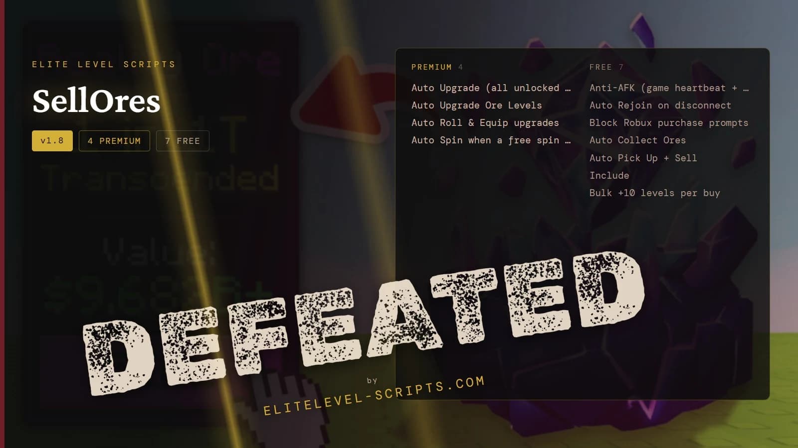 Elite Level Scripts Sell Ores ⛏️