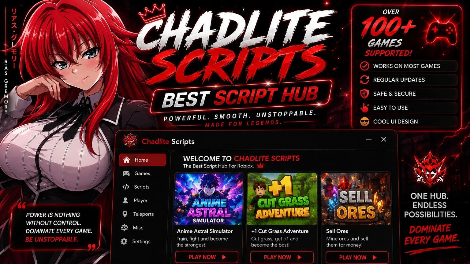 Chadlite Scripts Best Script Hub