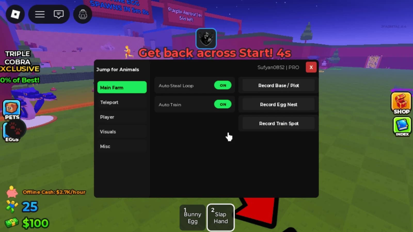 Auto Steal, Auto Train, Teleport, & More