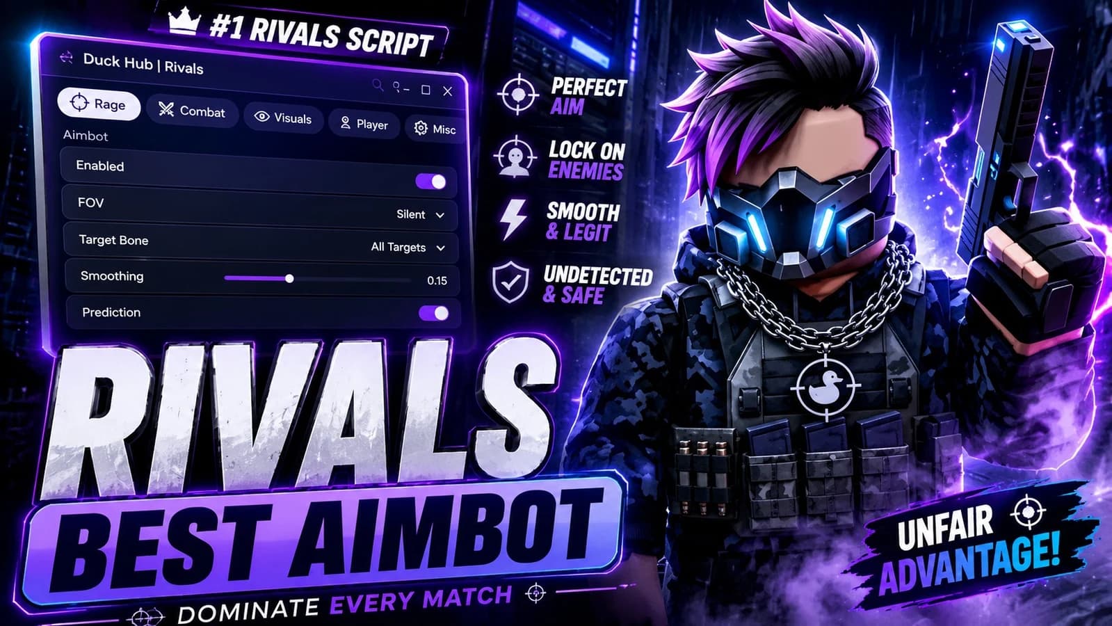 Best Rivals Aimbot & CamLock And Esp