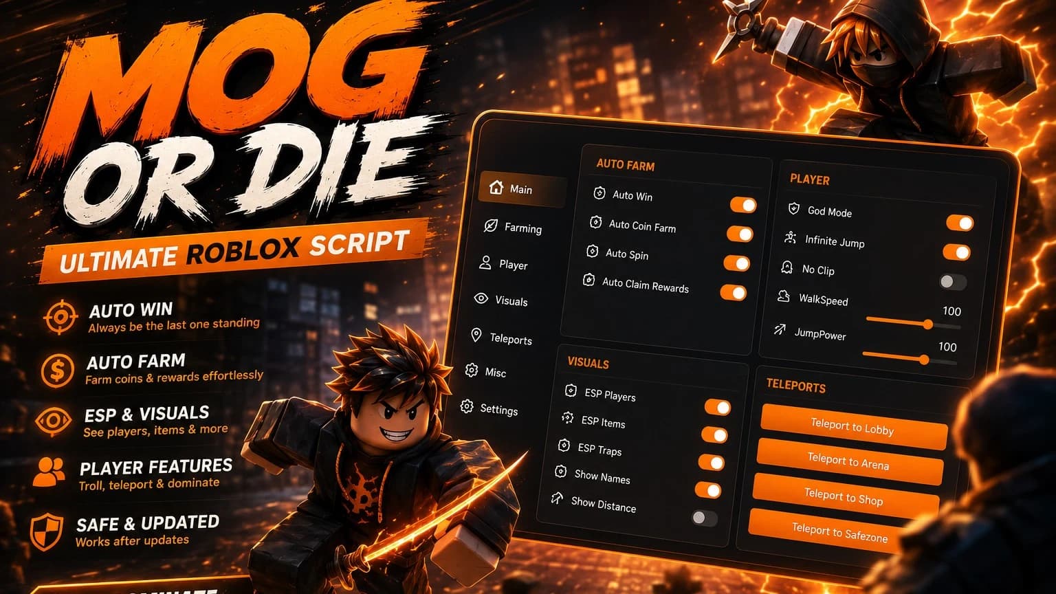 [OP] Mog Or Die Script! | 20+ Features!