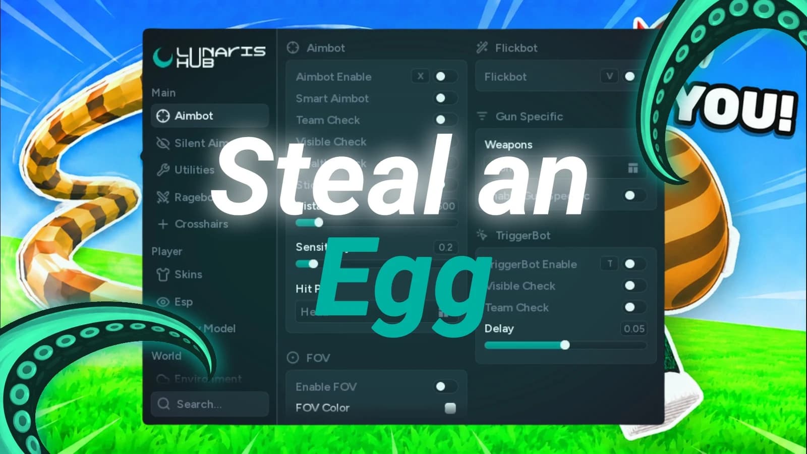 Steal an Egg Script | Lunaris Hub