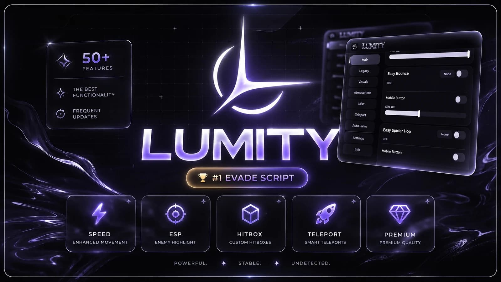 EVADE | #1 best Evade script [ LUMITY ] #movement