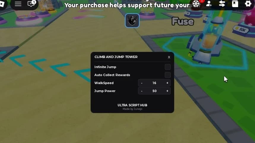 auto climb , walkpseed, fly , infinite jump ,