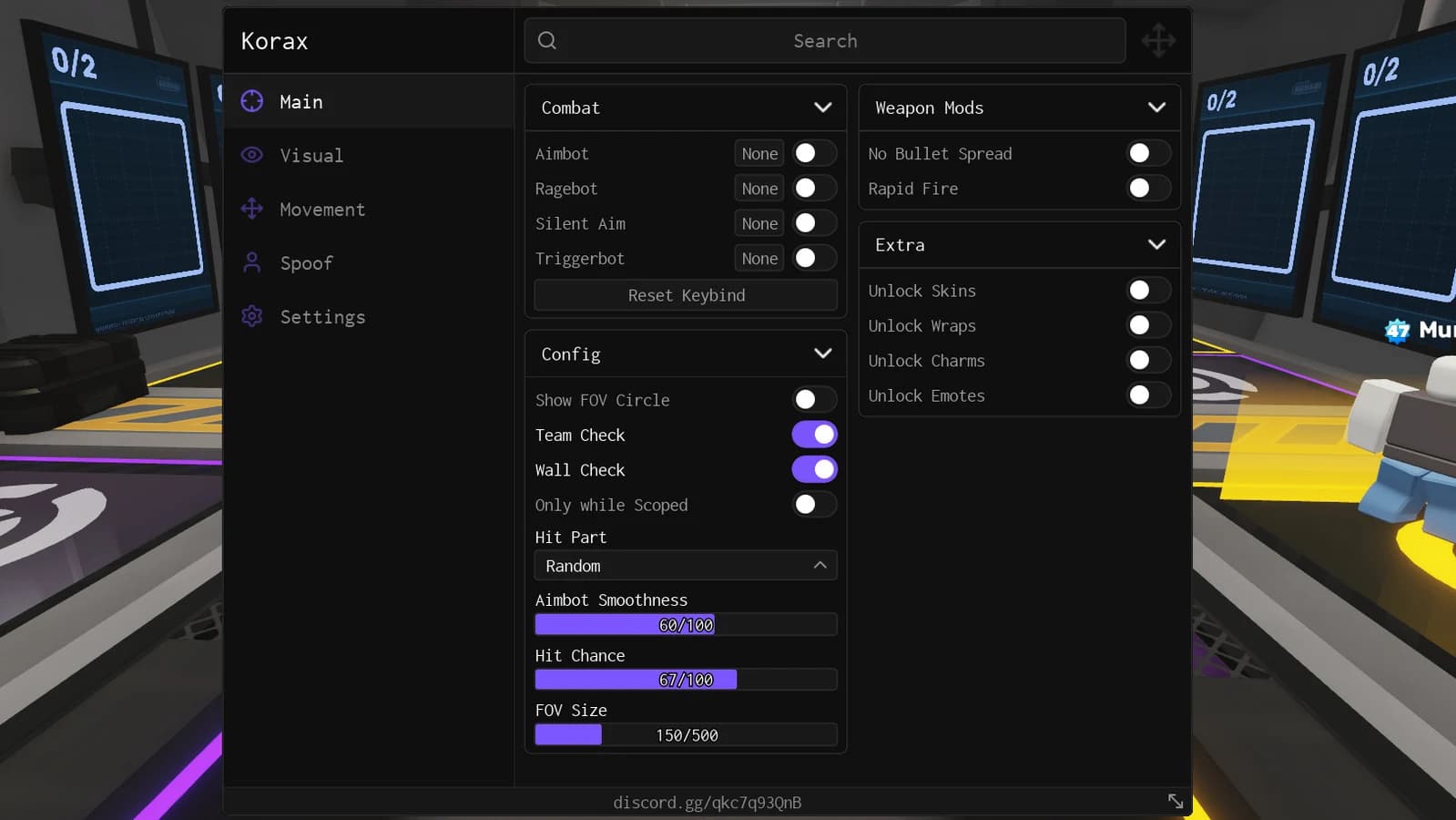 New cool script for RIVALS on AimBot, RageBot, Silent Aim, T