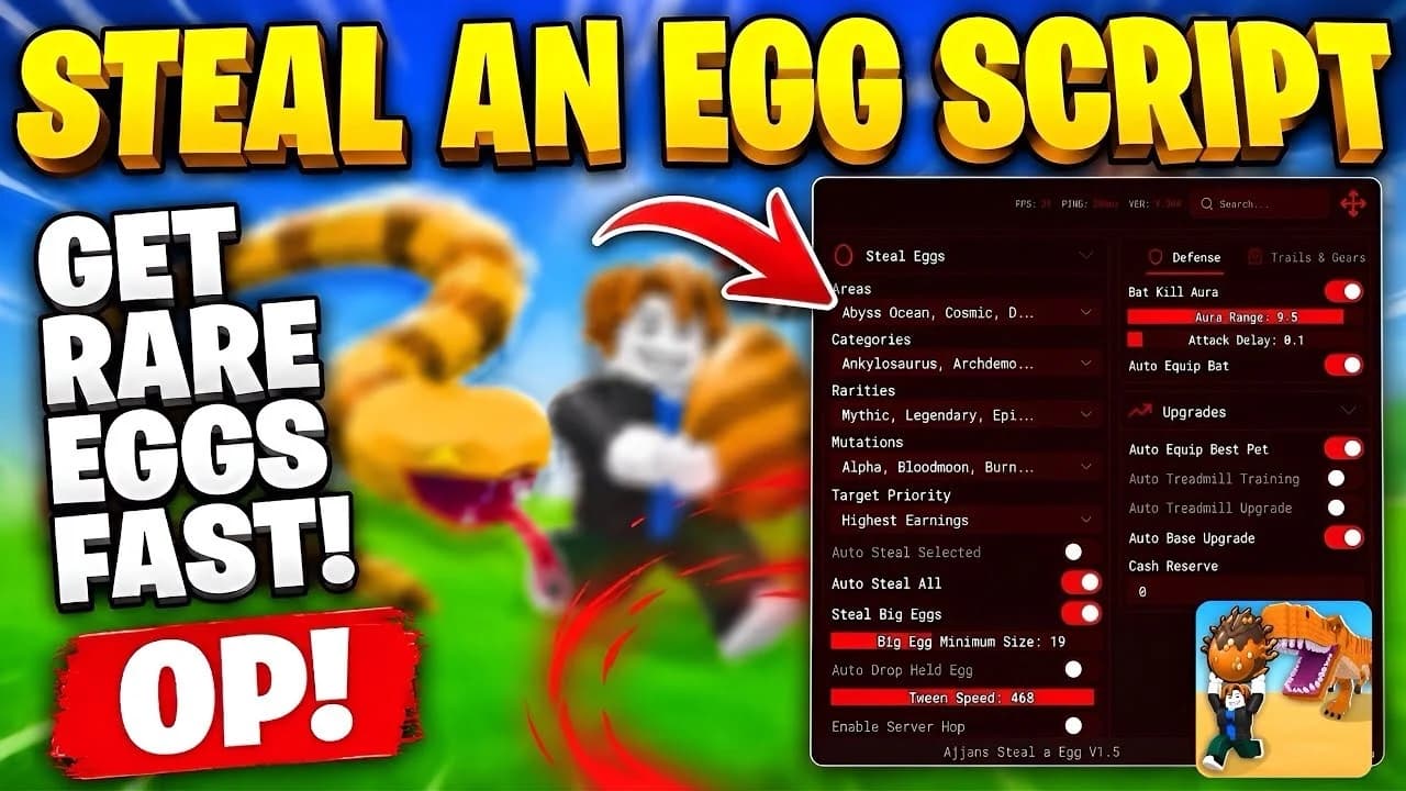 Auto Farm Auto Progression Auto Hatch Webhooks +30 Features