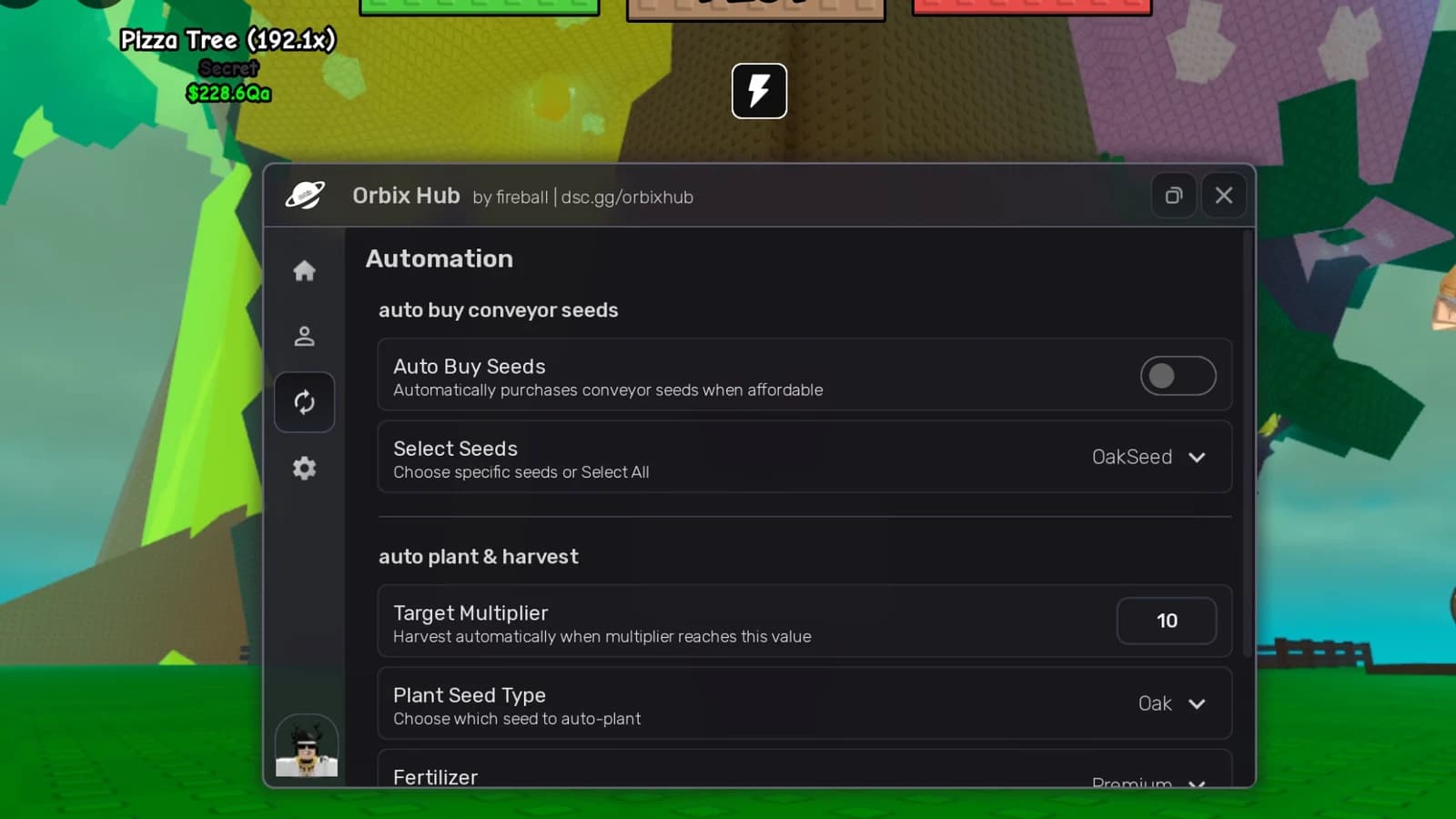 [KEYLESS] Orbix Hub | Auto Buy Seeds, Plant, Harvest & More!