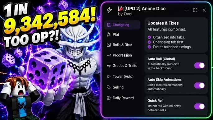 [FynessedHub] ANIME DICE SCRIPT
