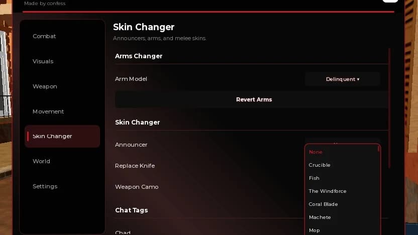 BEST FREE ARSENAL SCRIPT (skin changer, kill all, silent)