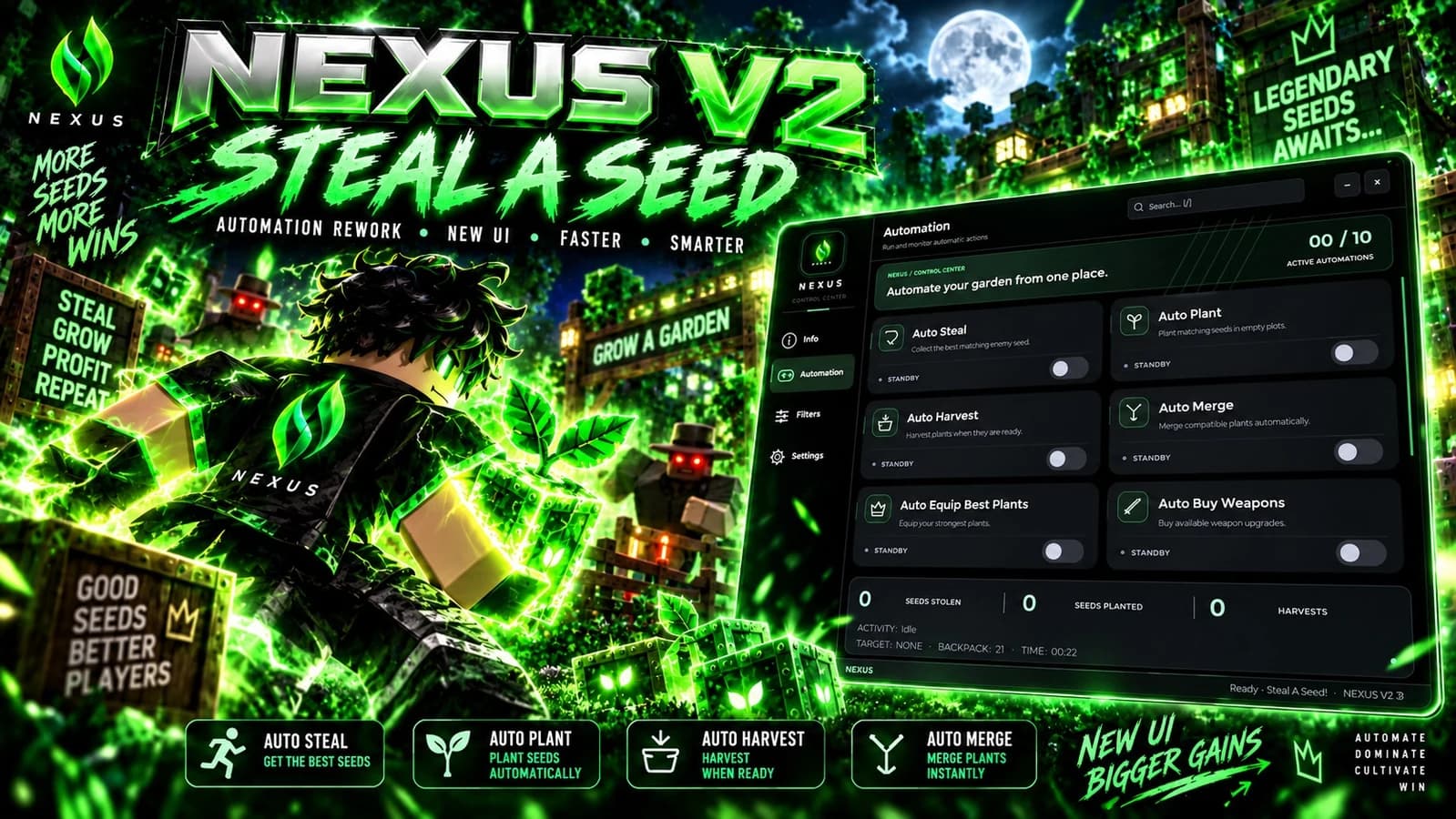 *NEW GUI* *KEYLESS* // NEXUS FULL AUTOMATION V2!!