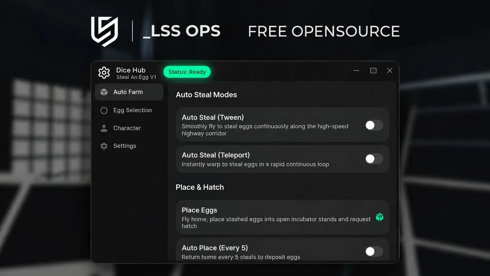 [OPENSOURCE] Auto Steal, Auto Plant, Auto Hatch, etc