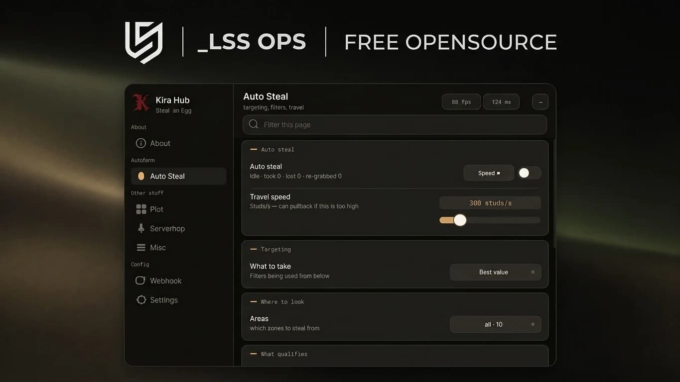 [OPENSOURCE] Anti Trap, Auto Steal, Auto Place, ESP, etc