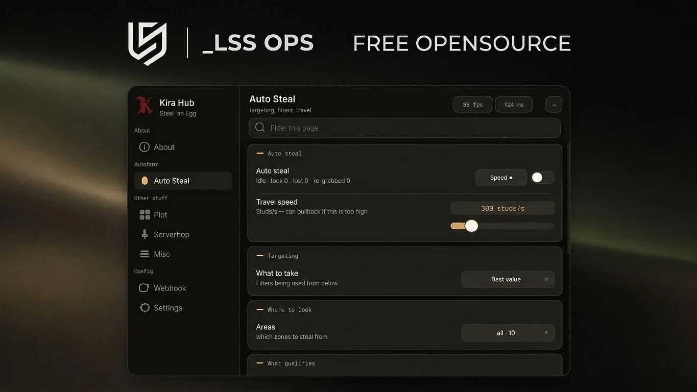 [OPENSOURCE] Anti Trap, Auto Steal, Auto Place, ESP, etc