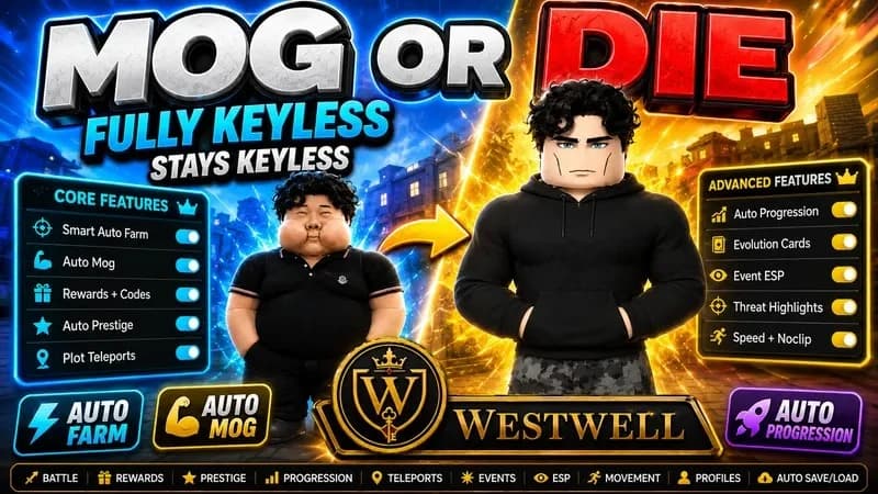 Auto Farm • Auto Mog • Prestige • Progression • MORE