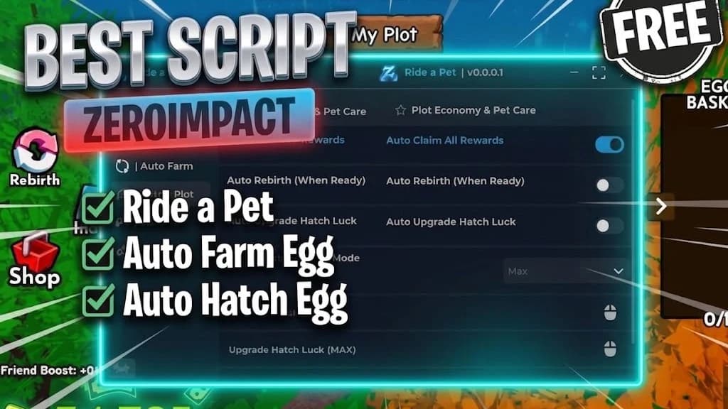 [NEW] Ride a Pet Best Auto Farm Egg Script