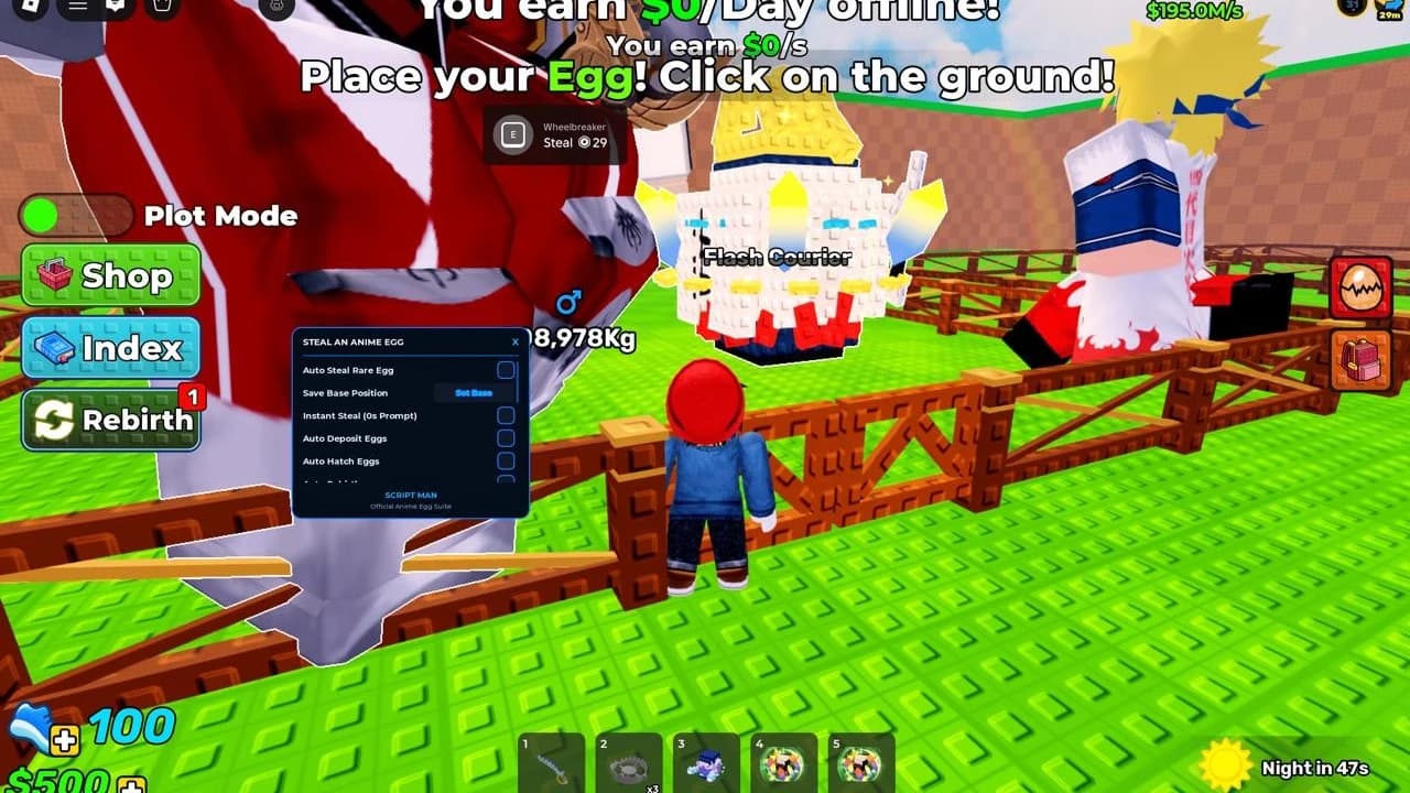 Auto Steal Rare Egg, Auto Deposit Eggs, Auto Hatch Eggs