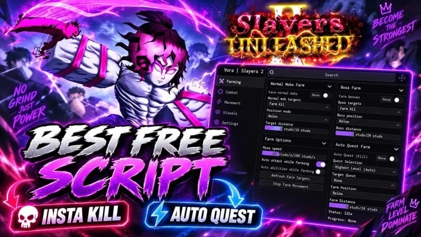 Insta kill , Auto farm , Auto Quest & More