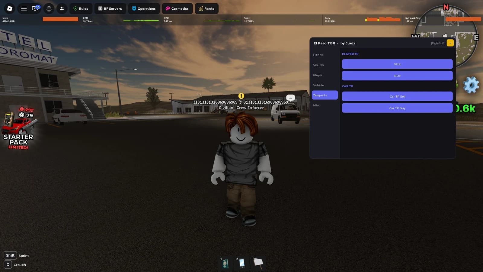 Best Free Easy Key System El Paso Script Teleport Work!