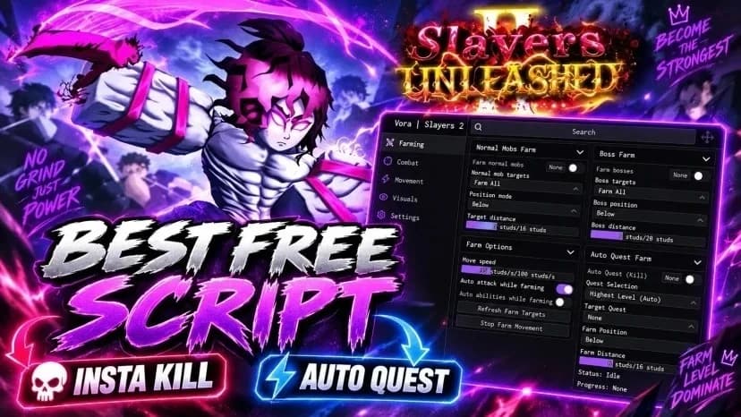 Insta kill , Auto farm , Auto Quest & More