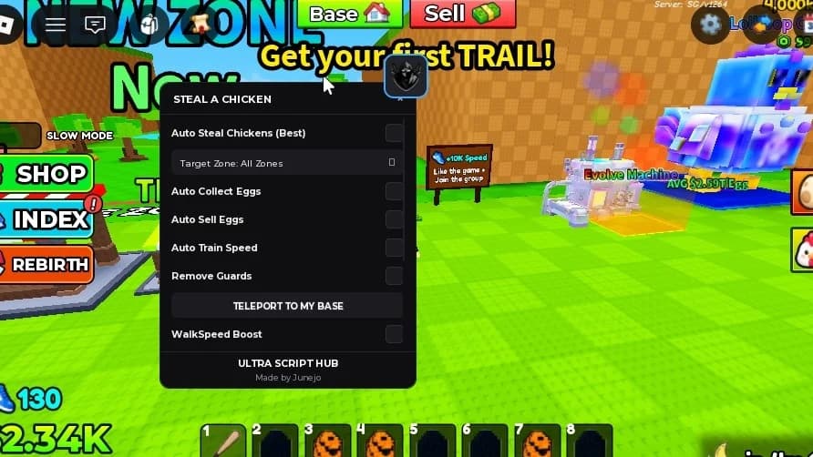 Auto Stael, Remove Guards, Auto Collect , walkpseed, fly ,
