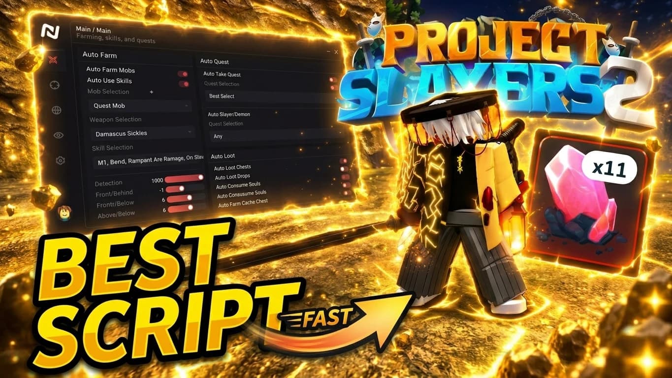 Keyless Project Slayers 2 Auto Farm Dungeon Script
