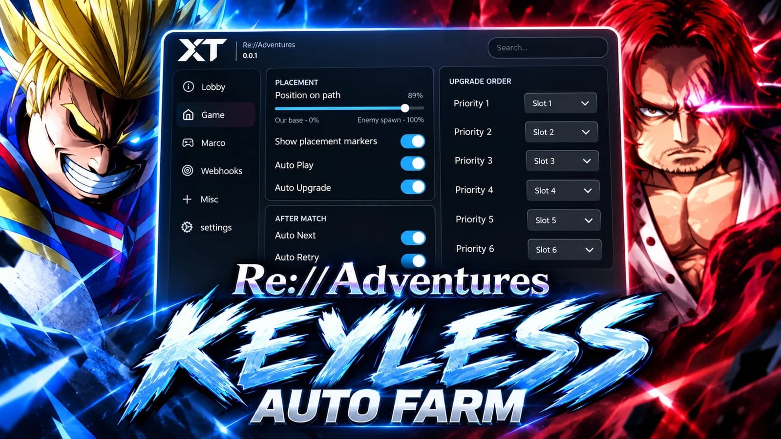  [Keyless🔥] Re://Adventures | Auto Farm,Auto Play,Marco