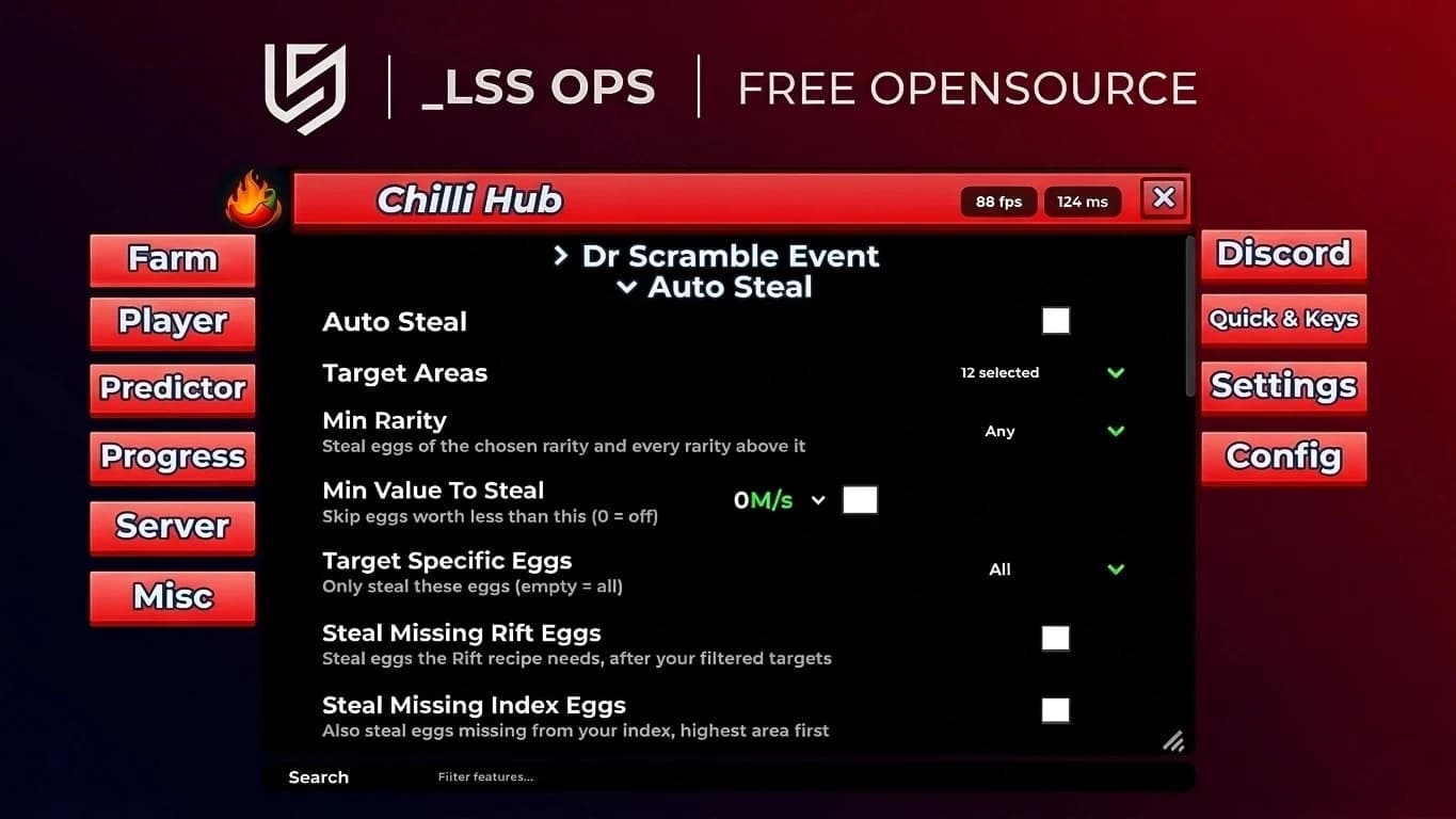 [OPENSOURCE] Auto Steal, Auto Hatch, Egg Predictor, etc
