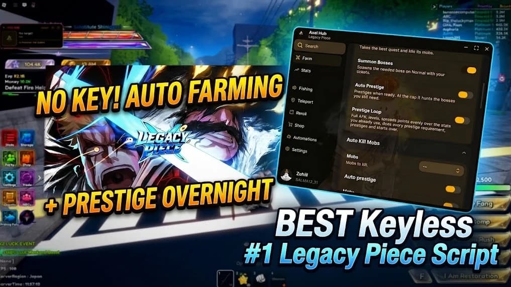[KEYLESS] AUTO LEVEL, AUTO PRESTIGE FULL AND AUTO FISH& MORE
