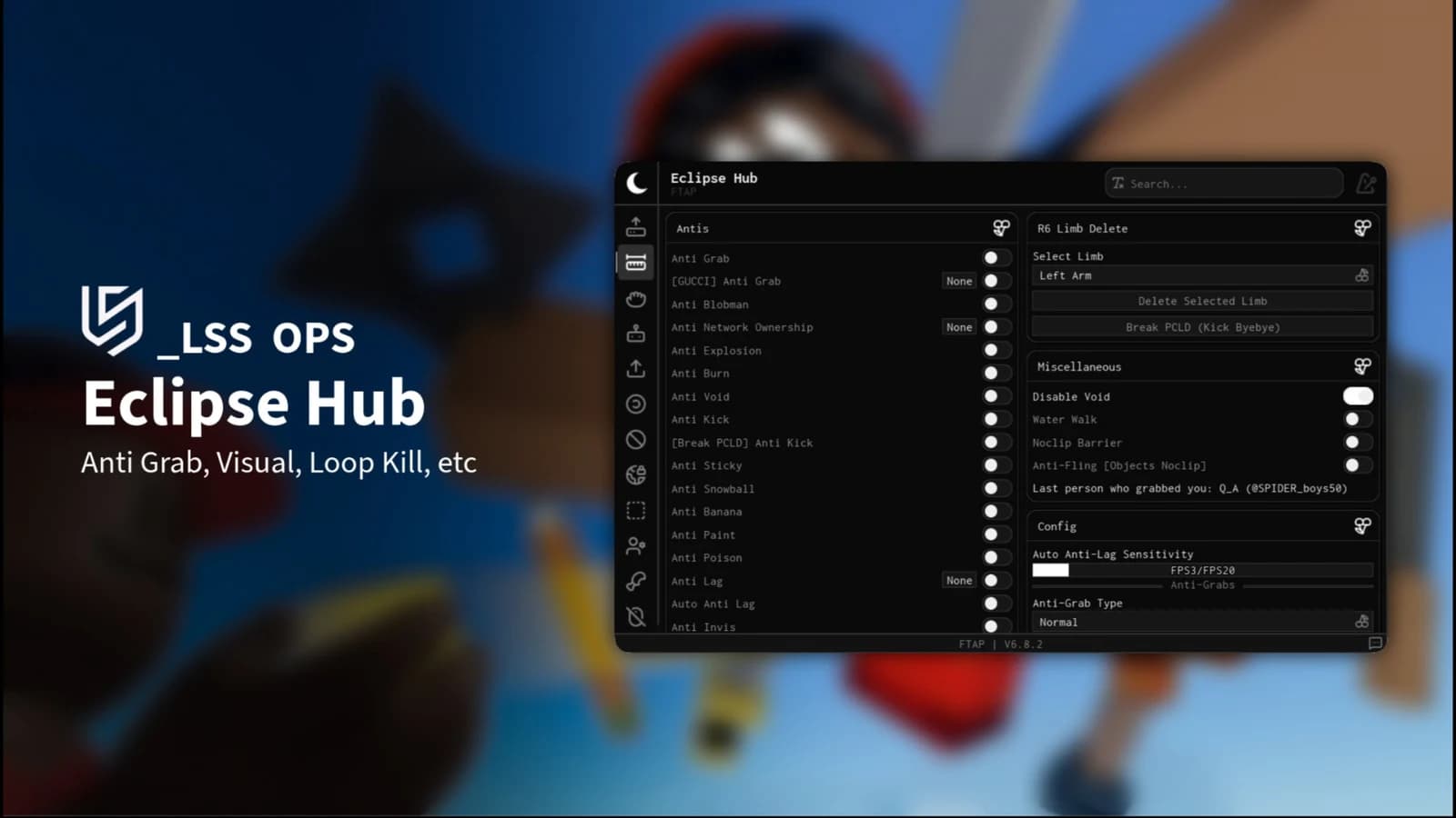 [OPENSOURCE] Eclipse Hub | Anti Grab, Super Strength, etc