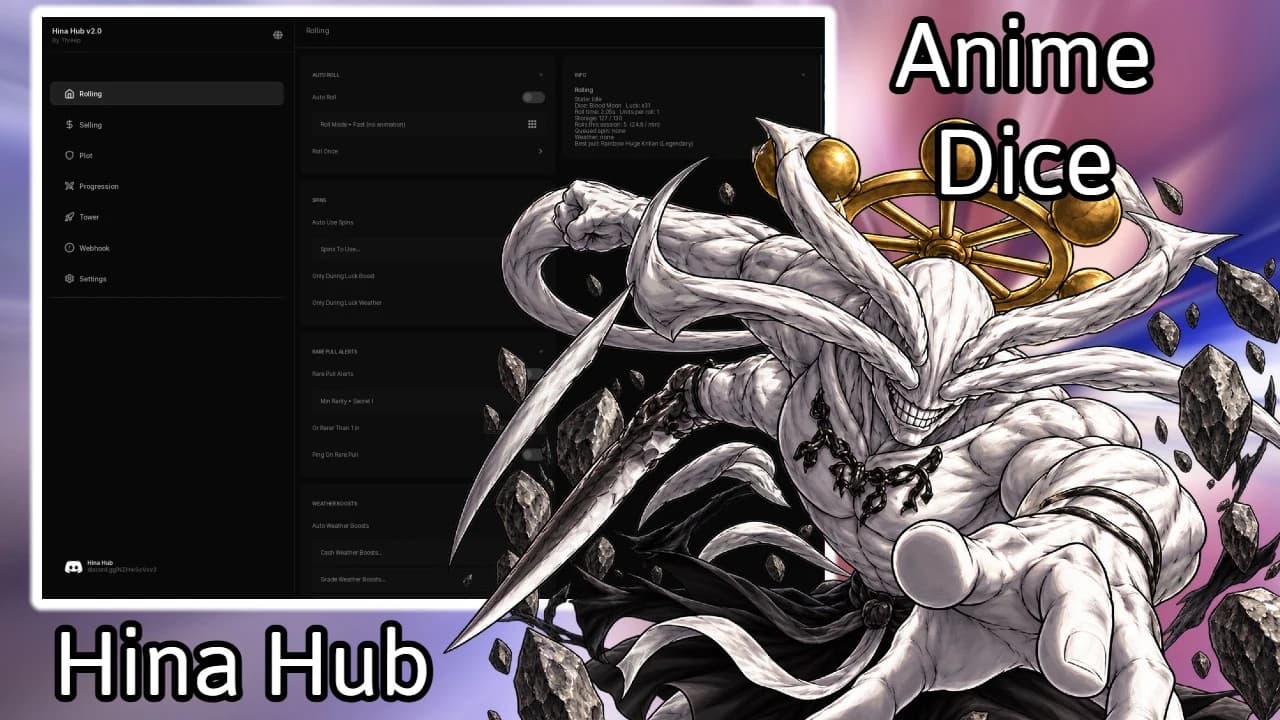 Hina Hub - Auto rebirth, Auto Tower, Auto progression + More
