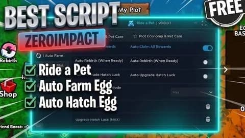 [NEW] Ride Auto Farm Egg Best Script