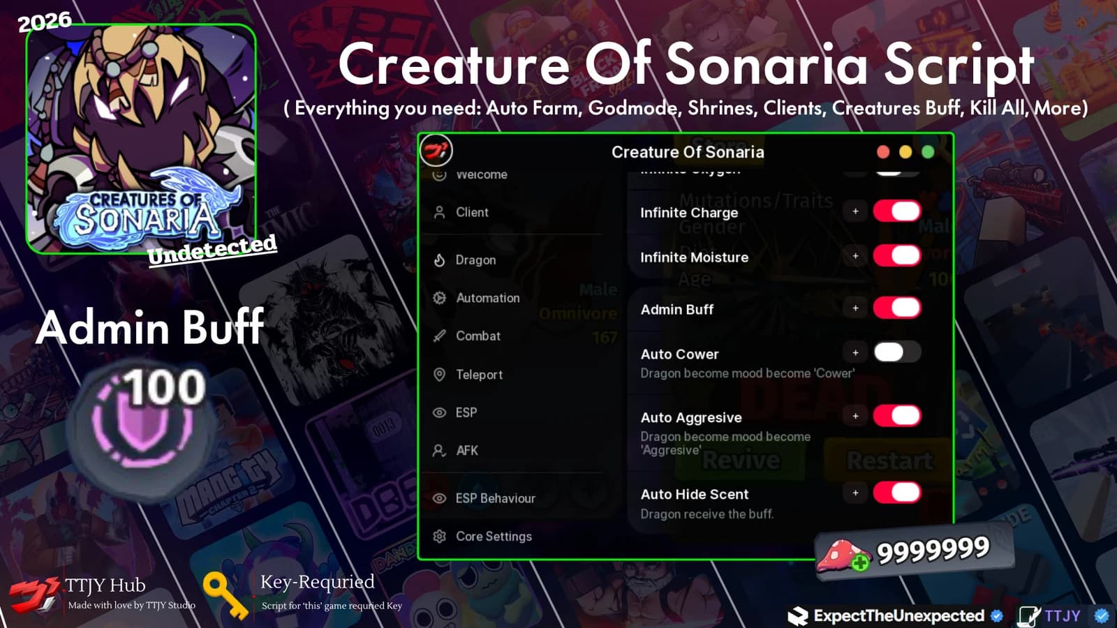 TTJY Hub | Creature Of Sonaria | UNDETECTED | 2 Language