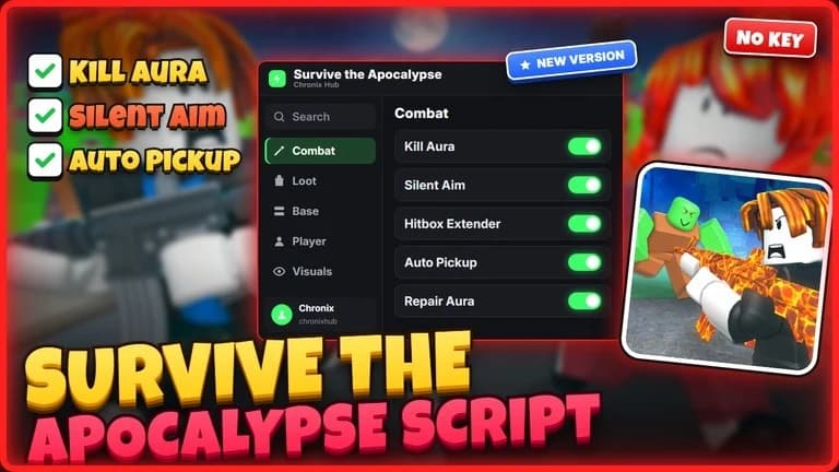 Survive the Apocalypse Script | Kill Aura, Aimbot [NO KEY]