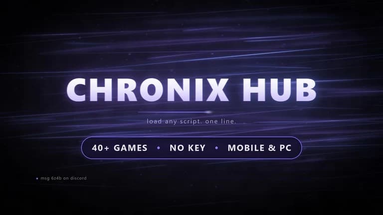 Chronix Hub | 40+ Games, Auto Farm, Aimbot, ESP [NO KEY]