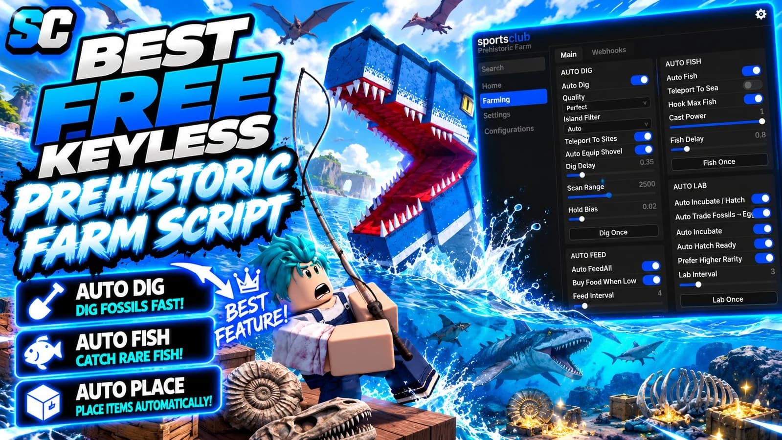 Free Prehistoric Farm Script | Autofarm, Pet Spawner