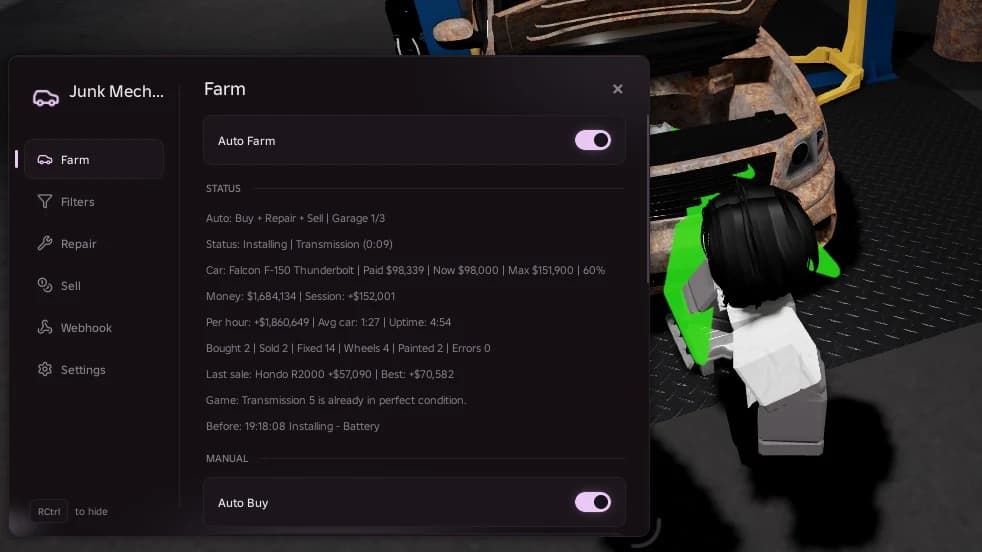 [keyless] full auto farm