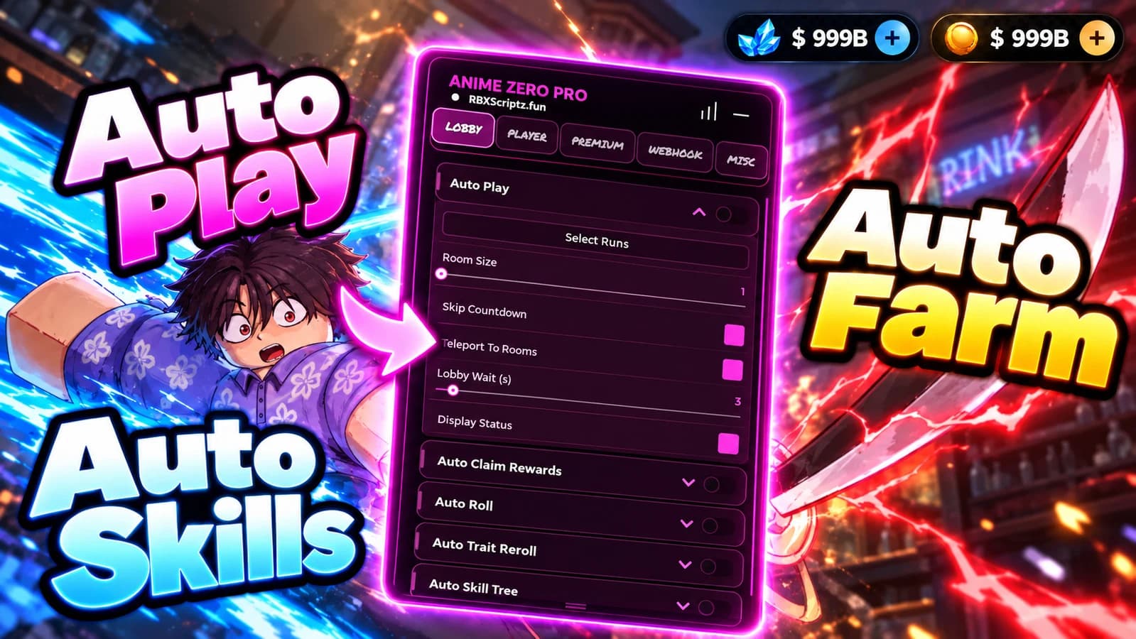 Auto Play | Auto Farm | Auto Skills | Webhooks and more +++