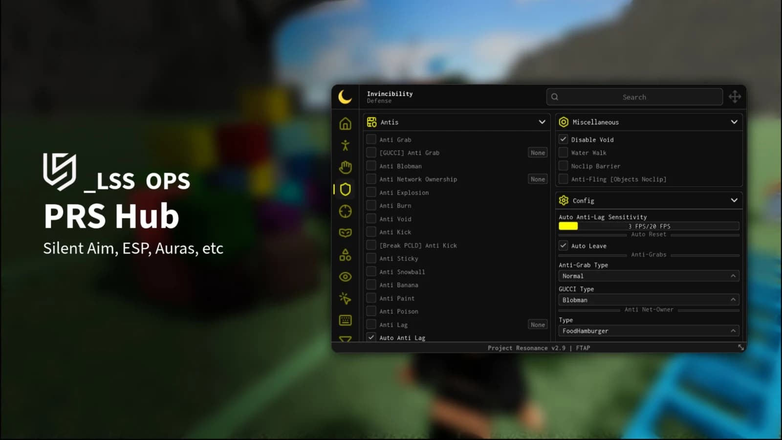 [OPENSOURCE] PRS Hub | Silent Aim, ESP, Auras, Anti All, etc