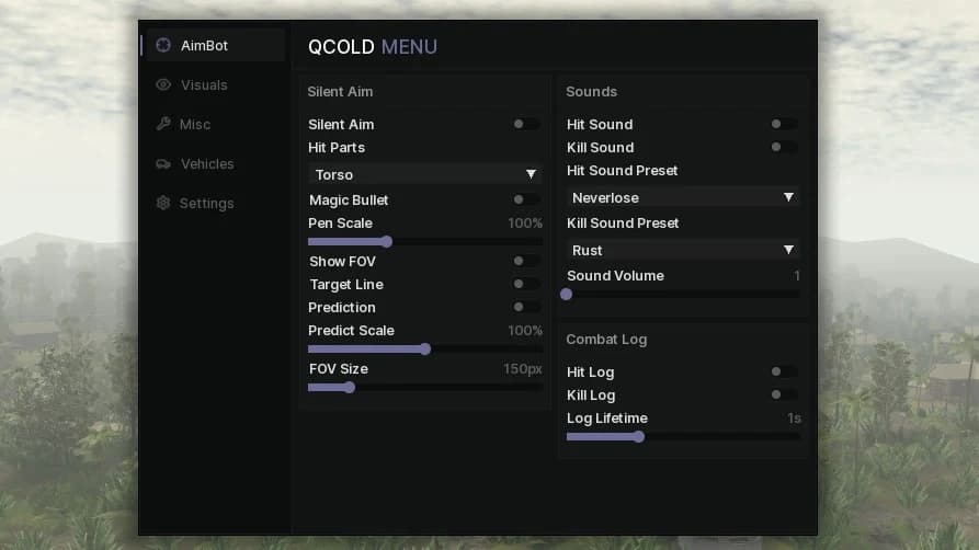 COLD MENU | SilentAim, Insta Reload, Rapid Fire, No Recoil