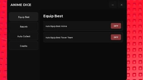 ANIME Dice! ) Auto rebirth ) Auto equip Best ) Auto collet )