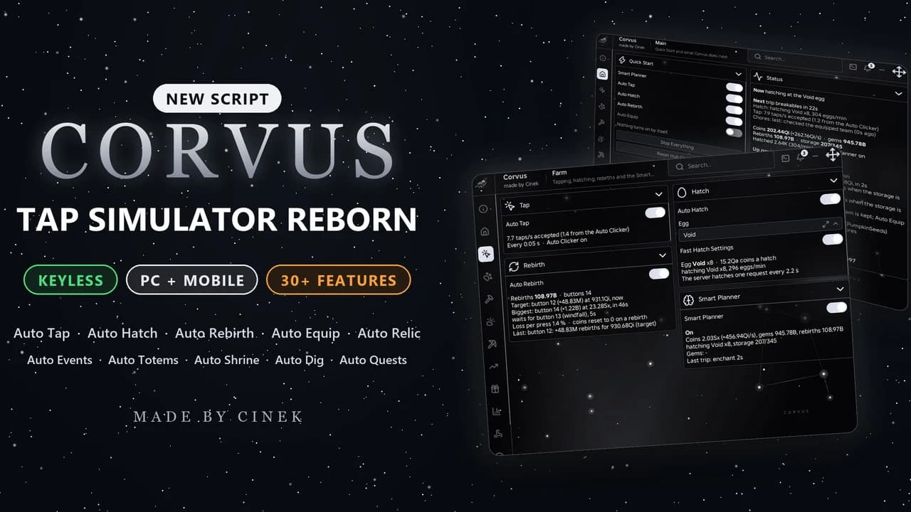 [𝗞𝗘𝗬𝗟𝗘𝗦𝗦] 𝗖𝗼𝗿𝘃𝘂𝘀 𝗛𝘂𝗯