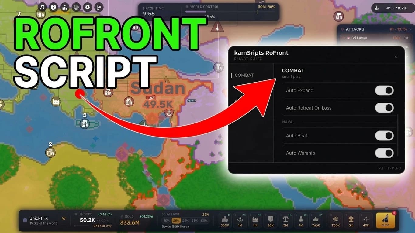 Auto Smart Play, Auto Attack, Auto Nuke & more